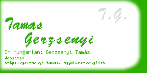 tamas gerzsenyi business card